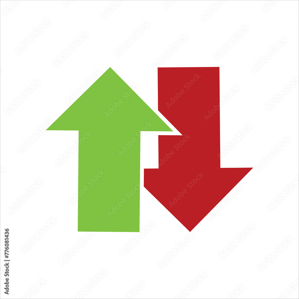 Up and Down Arrow Icon. Vector Icon Illustration. Up and Down Arrow vector. Up and Down Arrow Icon. Vector Icon Illustration. Up and Down Arrow vector.