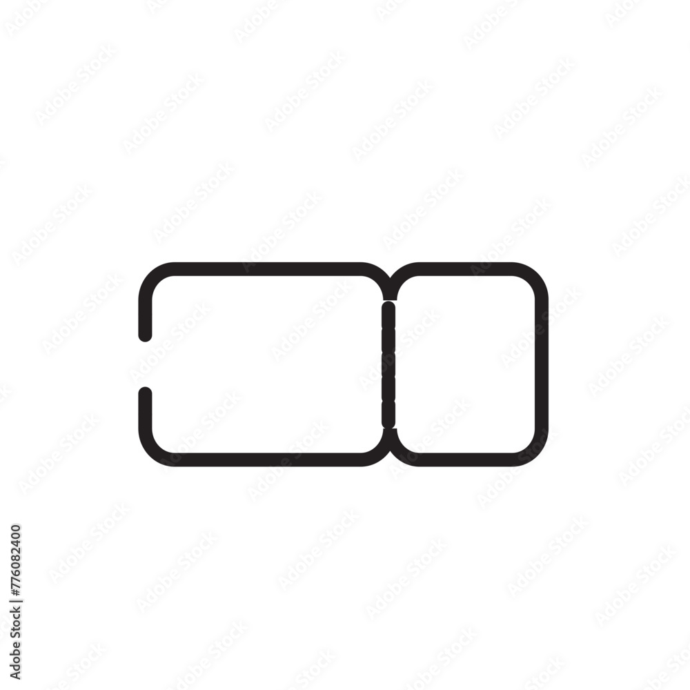 Holiday Plane Ticket Line Icon Holiday Plane Ticket Line Icon