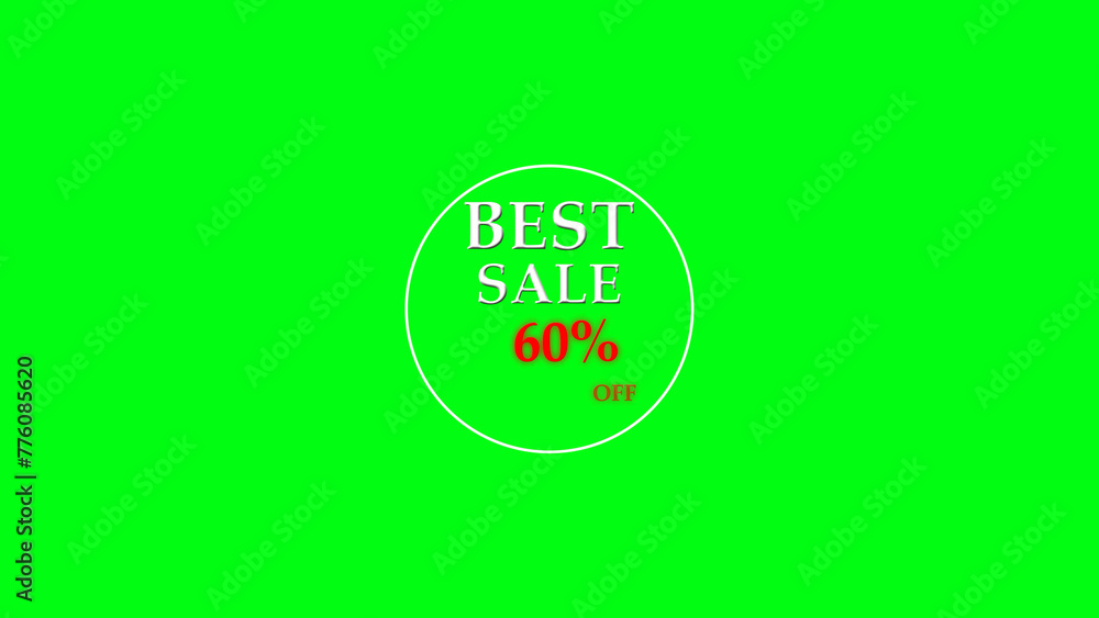 Best sell illustration on green background Best sell illustration on green background
