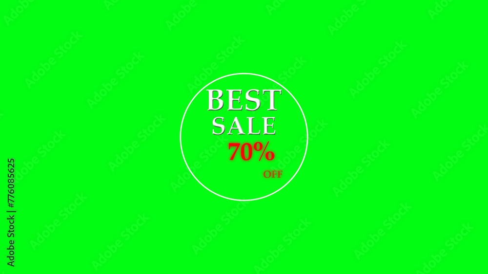 Best sell illustration on green background Best sell illustration on green background
