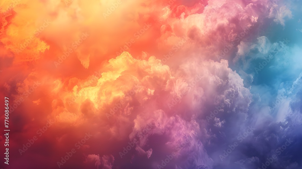 Fototapeta premium Vibrant Dreams: Abstract Smoke Art