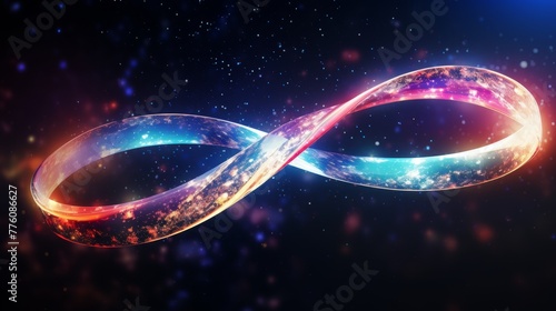  Infinity Loop in Cosmic Colors 