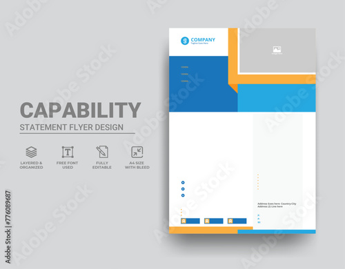 Company Capability Statement Template Design