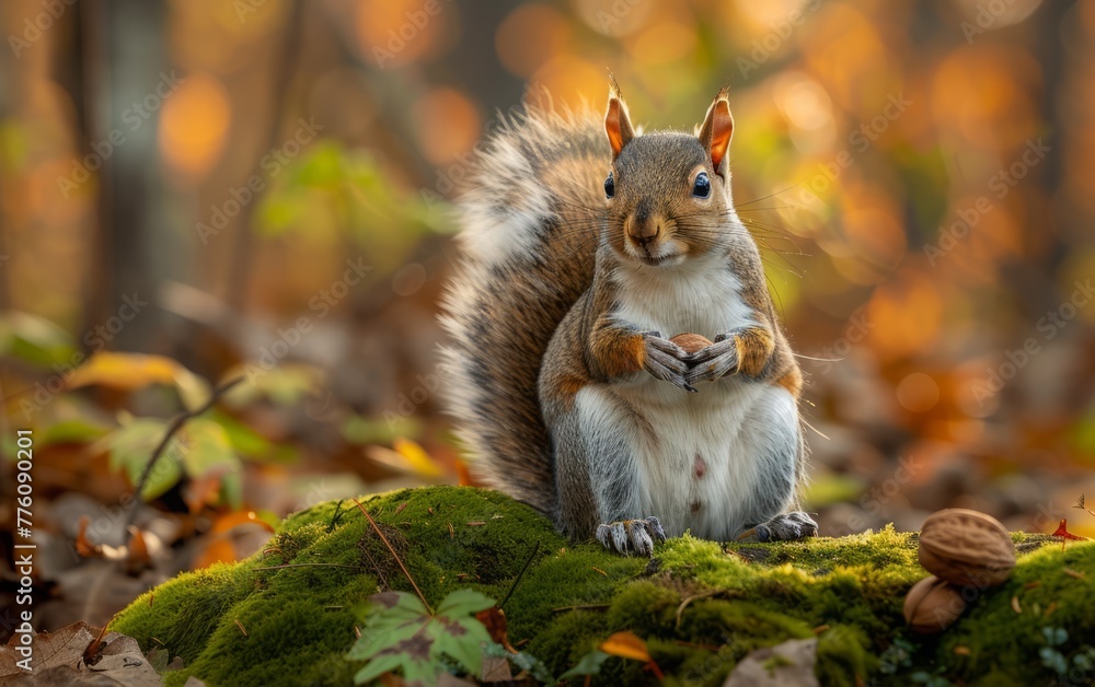 Autumn Squirrel Moment Autumn Squirrel Moment