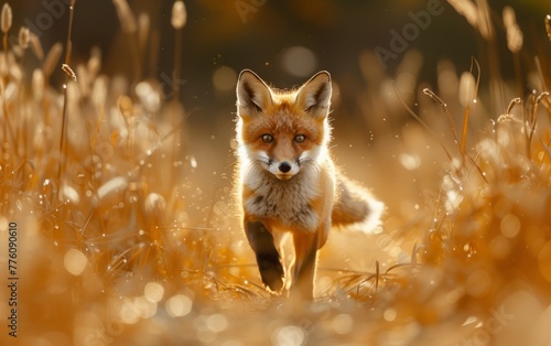 Golden Hour Fox Stroll