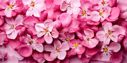 close up of pink flowers