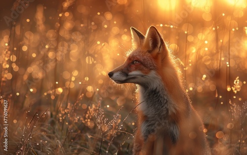 Serene Fox in Golden Light