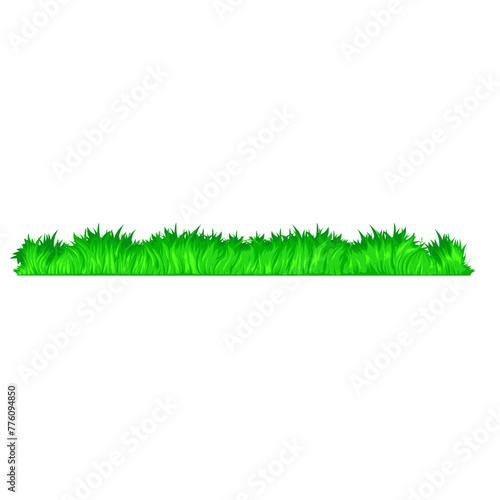 green grass Vector. Illustration Cartoon Grass