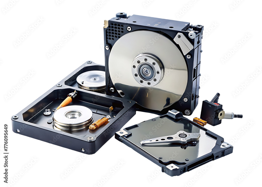 Hard drive isolated on transparent background Hard drive isolated on transparent background