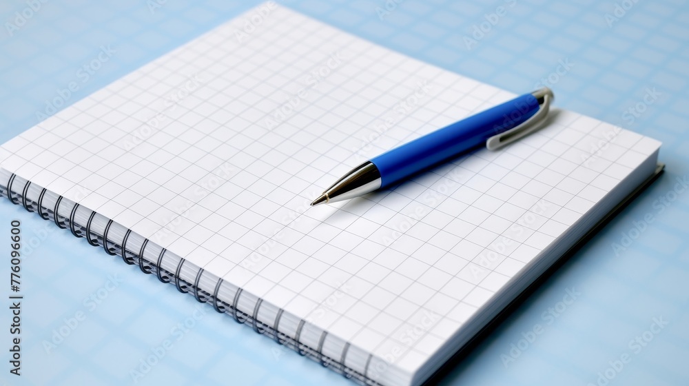 Pen on Squared Notebook - Simple Writing Tools Pen on Squared Notebook - Simple Writing Tools