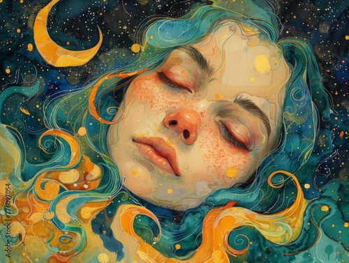 world sleep day. colorful dreams emerging during sleep, reflecting the richness and diversity of our subconscious