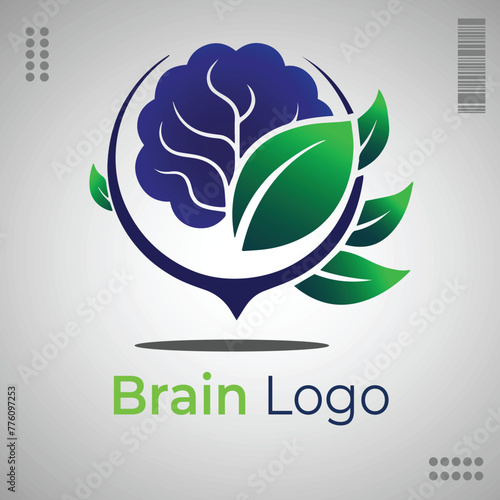 Brain nature logo