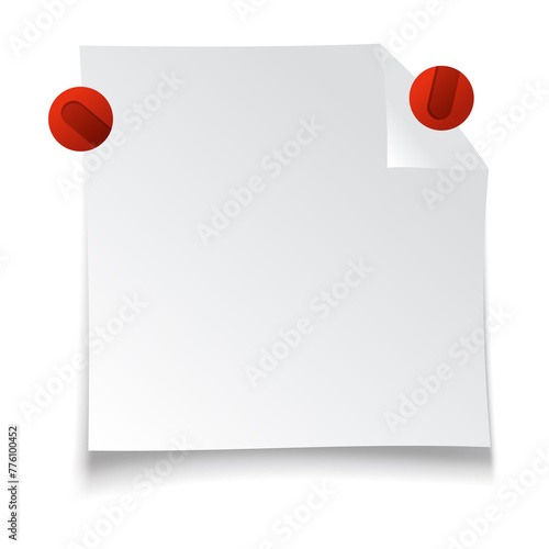 Free Download Sticky note. Blank note paper sheet. Information reminder. Notepad or memo message, paper sheet. illustration - GFXLoad