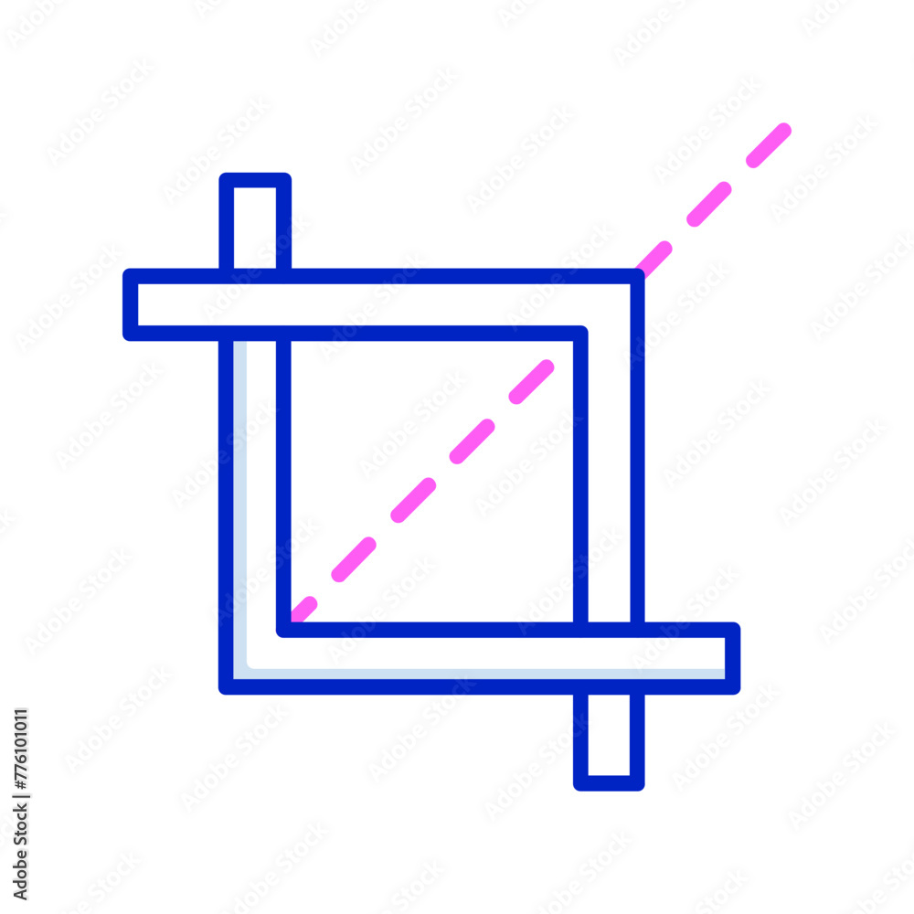 Crop Tool Vector Icon Crop Tool Vector Icon