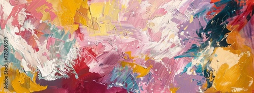 Colorful abstract expressionism setting the scene