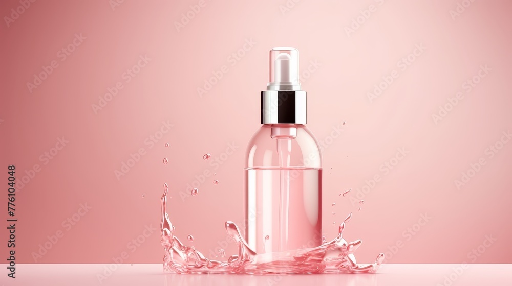 Stylish Cosmetic serum mockup, Glass bottle with pipette dispenser. Stylish Cosmetic serum mockup, Glass bottle with pipette dispenser.