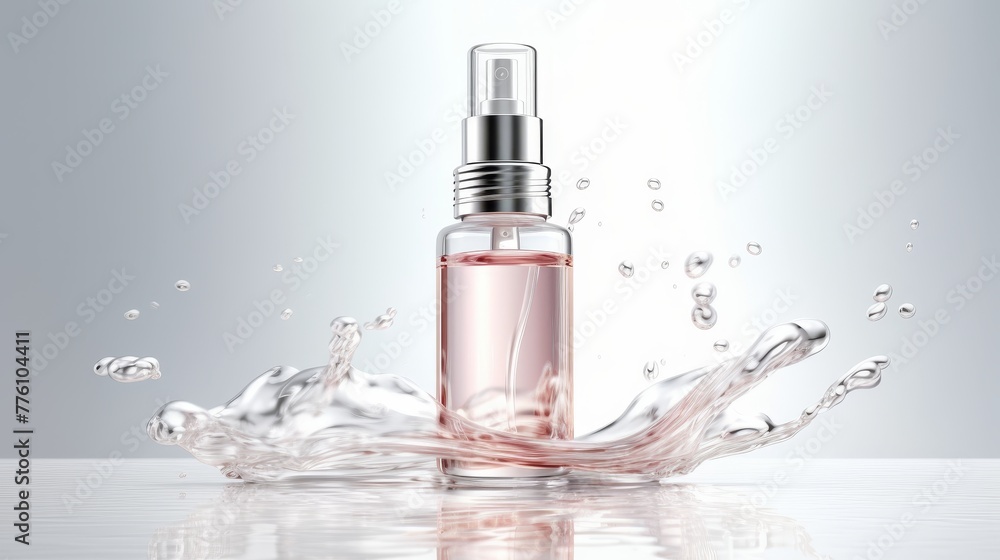 Stylish Cosmetic serum mockup, Glass bottle with pipette dispenser. Stylish Cosmetic serum mockup, Glass bottle with pipette dispenser.