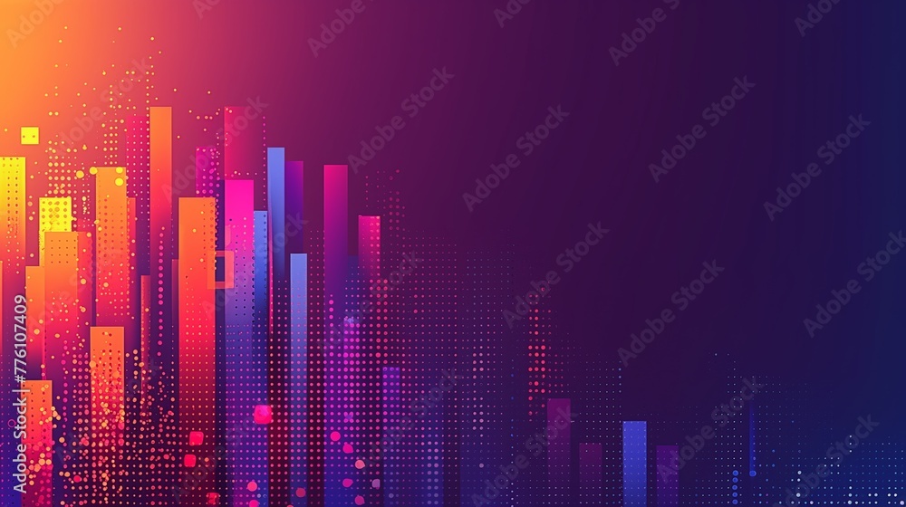 purple graph background