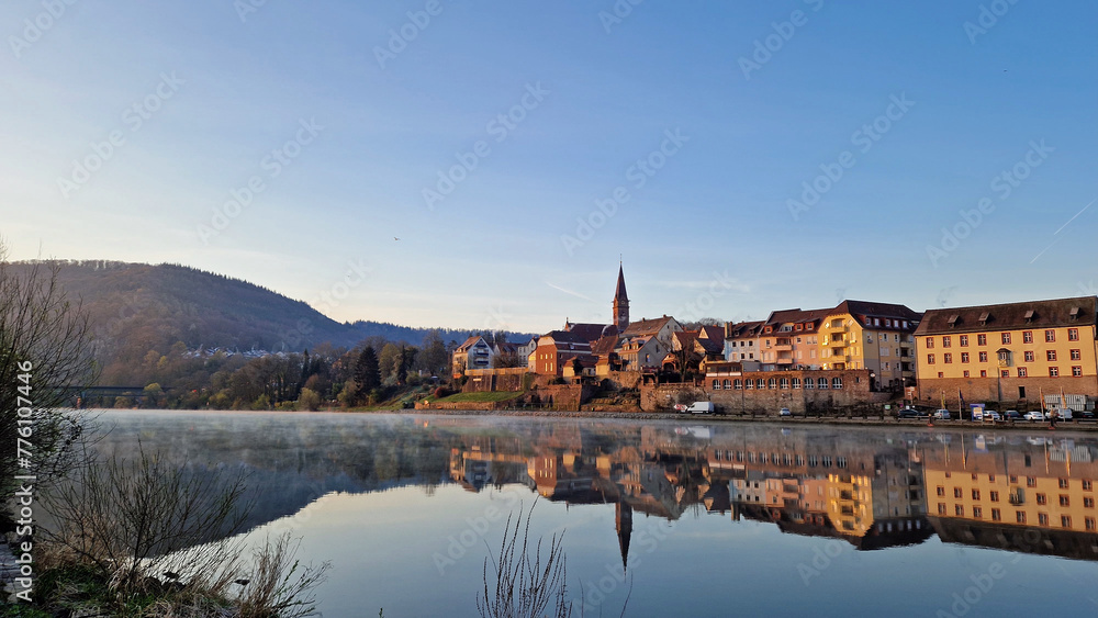 Obraz premium Blick auf die Altstadt von Neckargemünd