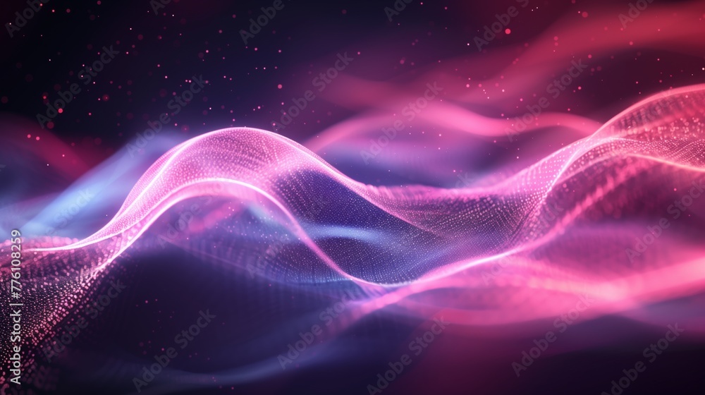 abstract gradient wave technology background. Network and technology concept.