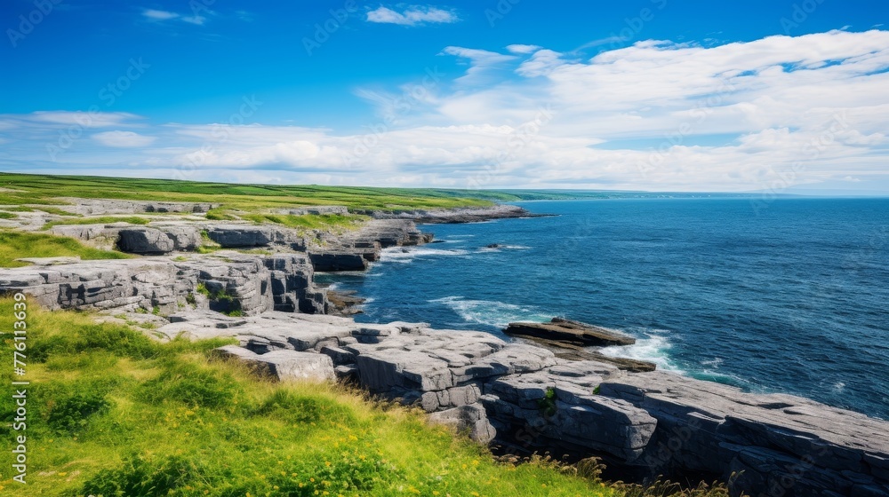  View of the Burren Coast of County 