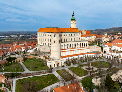Mikulov castle in South Moravia, Czechia