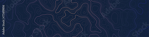 Topographic map background. Topographic line contour map background. Topographic map lines. Geographic abstract grid.