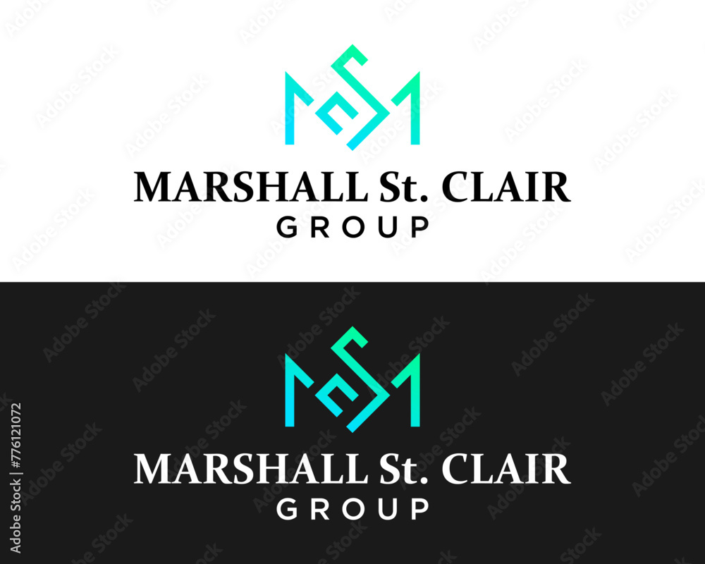 Letters MSC monogram business company logo design. Letters MSC monogram business company logo design.