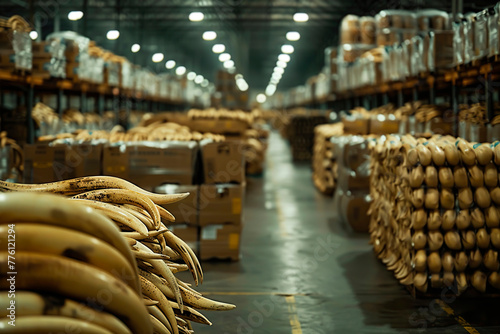 a somber tableau of confiscated ivory tusks piled high in a warehouse photo