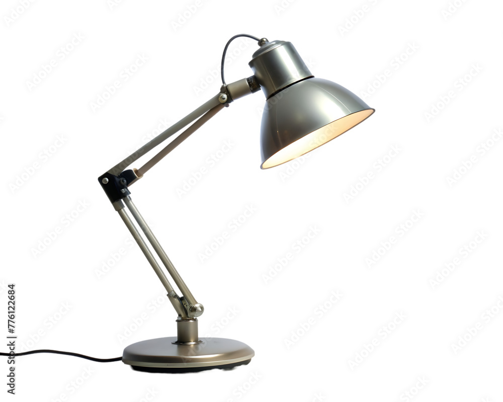 Table lamp isolated on a transparent background