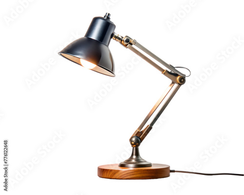 Table lamp isolated on a transparent background photo