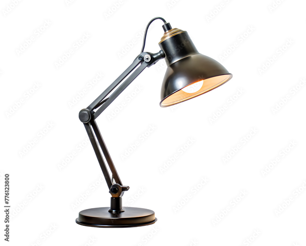 Table lamp isolated on a transparent background