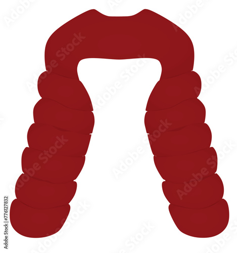 Puff crop jacket. vector illustration