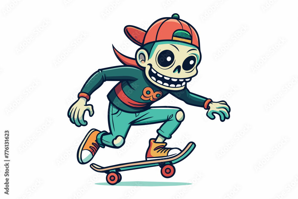 illustration of a skateboard