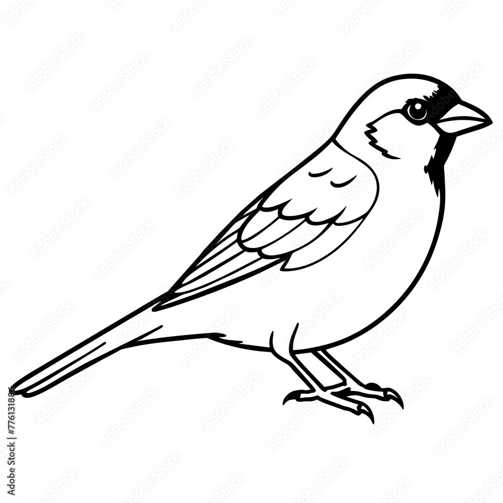 Naklejka premium illustration of a bird