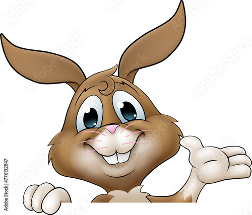 Easter Bunny Rabbit Cartoon...
