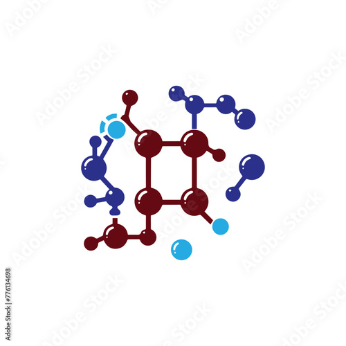 Abstract molecules  icon