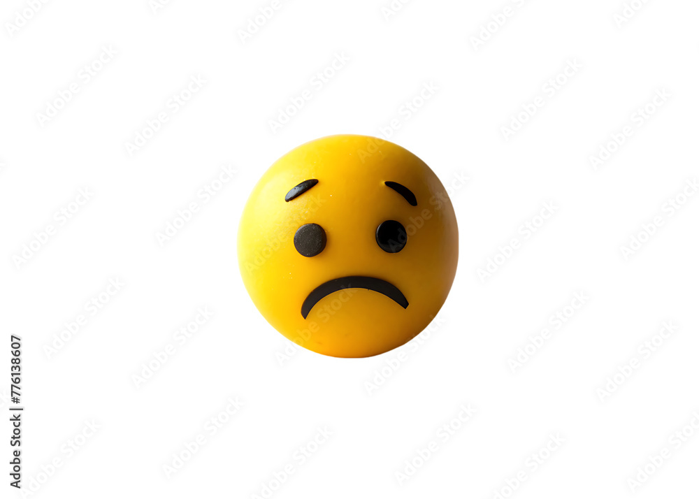 Fototapeta premium Sad emoji 3d icon