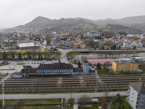 Railway station in the city of Ruzomberok in Slovakia