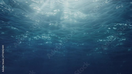 Water surface and sunlight underwater looping animation background