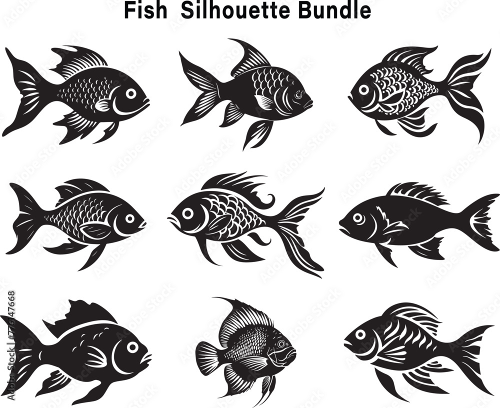 Photos Fish Silhouette Bundle