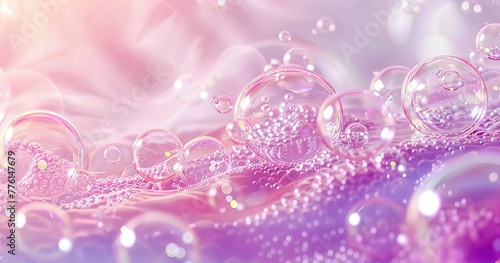 pink purple and white background with bubbles