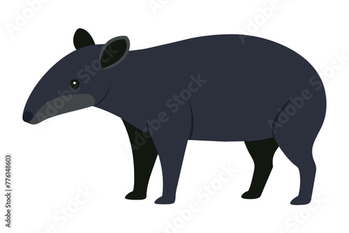 illustration of a cartoon rhino