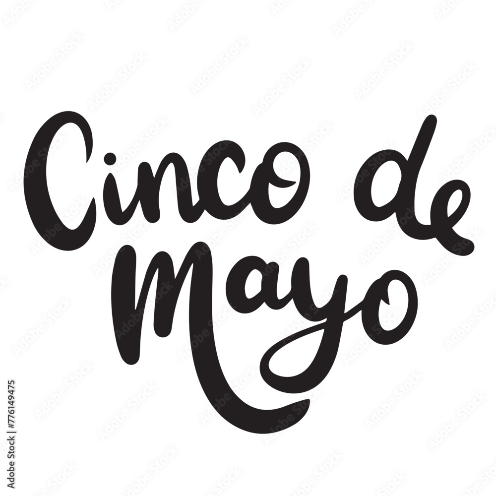 Cinco de Mayo text banner. Hand drawn vector art. Cinco de Mayo text banner. Hand drawn vector art.