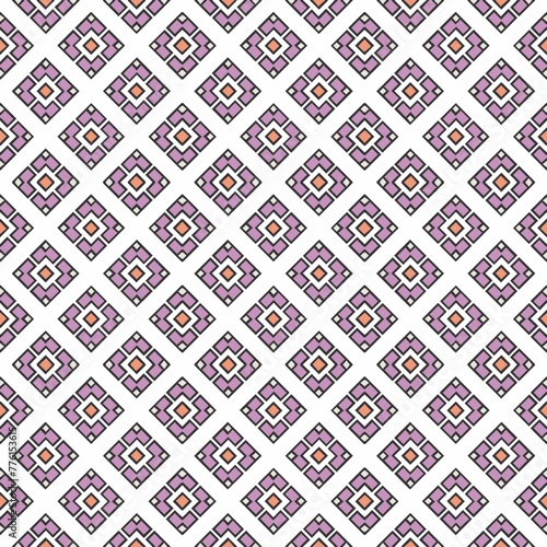 Multi color seamless abstract pattern. Background and backdrop. Multi Colored. Colorful ornamental design. Colored mosaic ornaments. Vector graphic illustration.