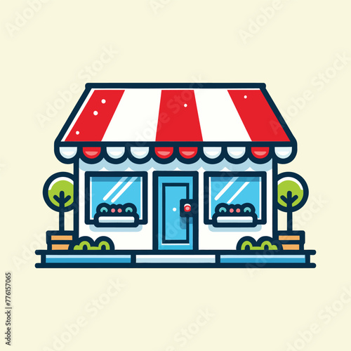 create a shop logo vector icon design-001