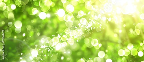  a green background featuring multiple white circles arranged in rows at its top and bottom