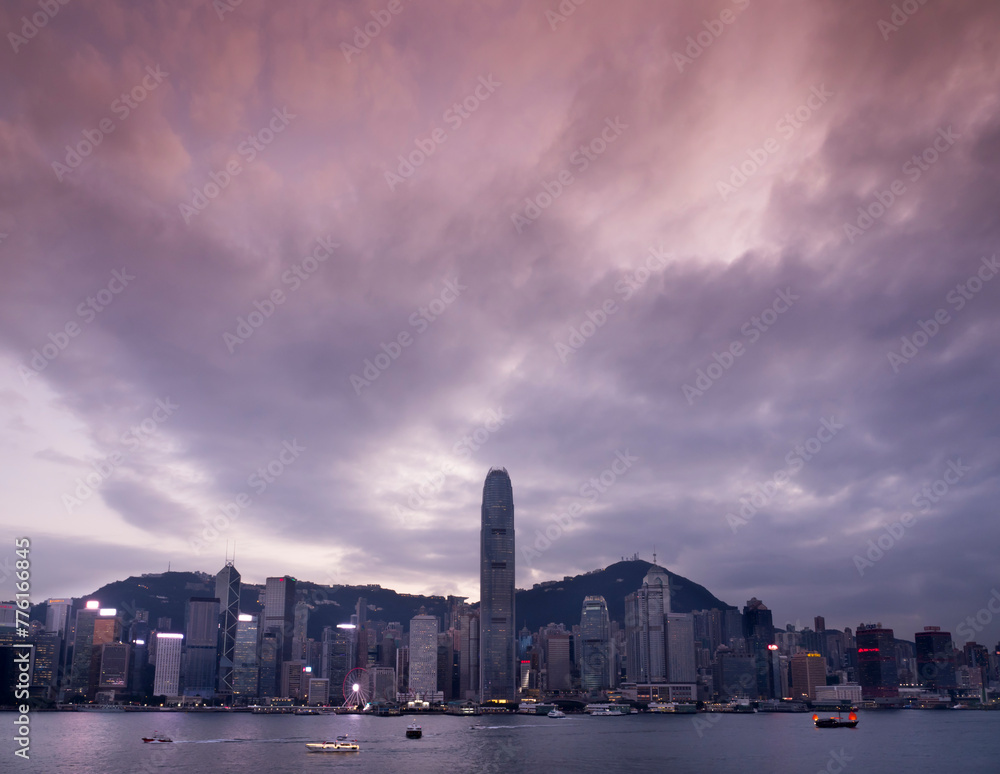 China, Hong Kong, Island waterfront China, Hong Kong, Island waterfront