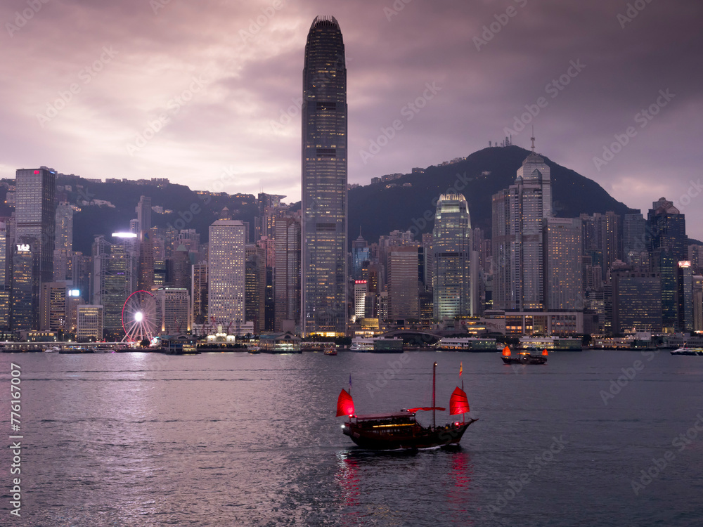 China, Hong Kong, Island waterfront