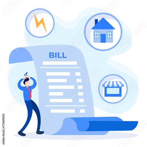 Illustration vector graphic cartoon character of bill